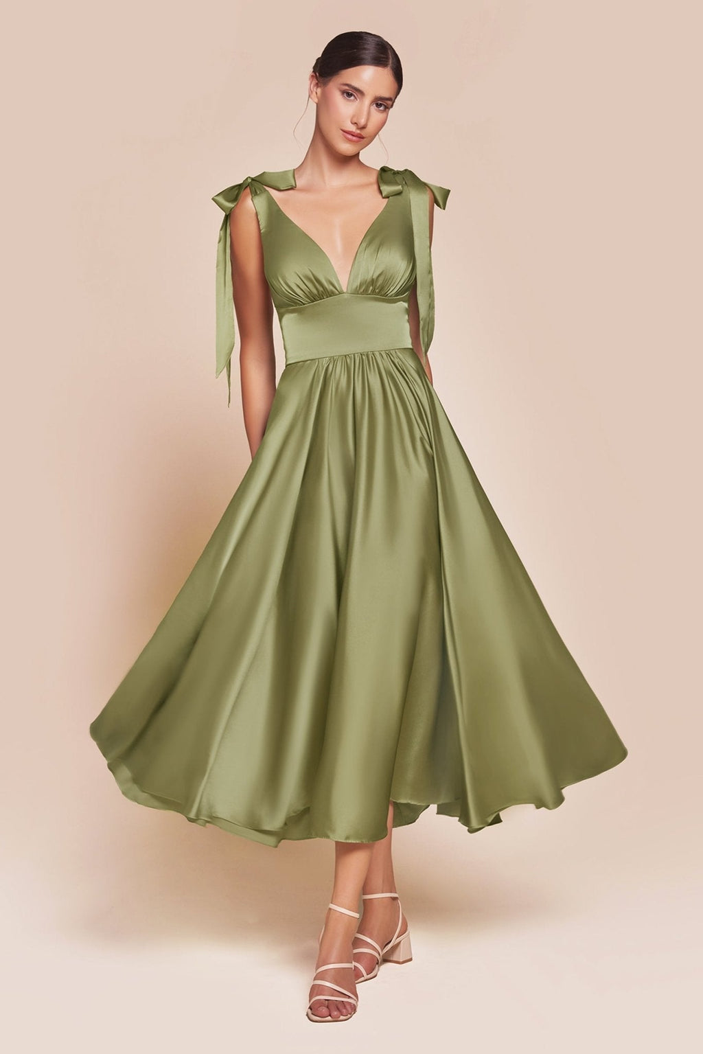Vestido Midi Línea A con Tiras — Mons Boutique Concepción