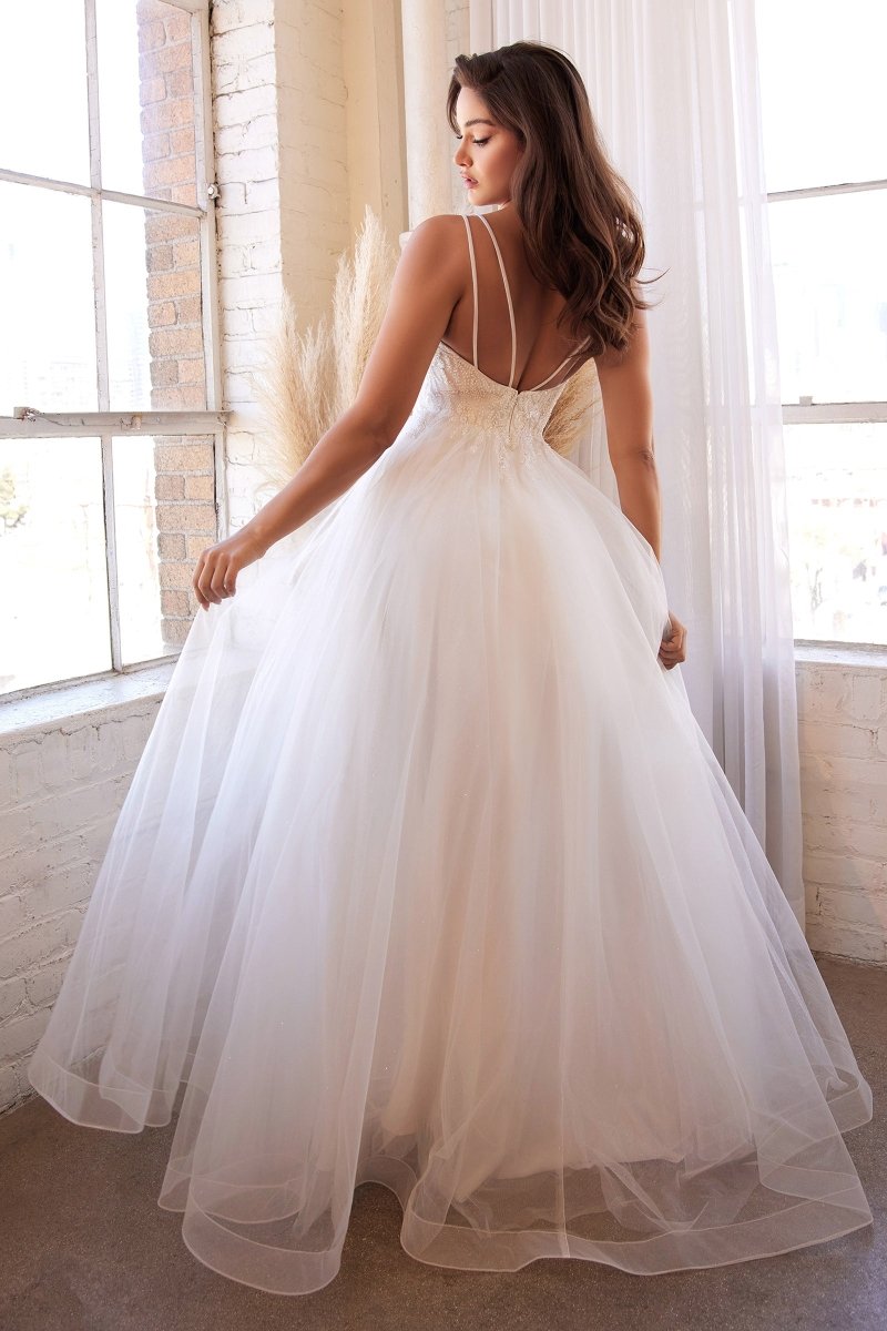 Vestido de Novia Chifón con Pedrería — Mons Boutique Concepción
