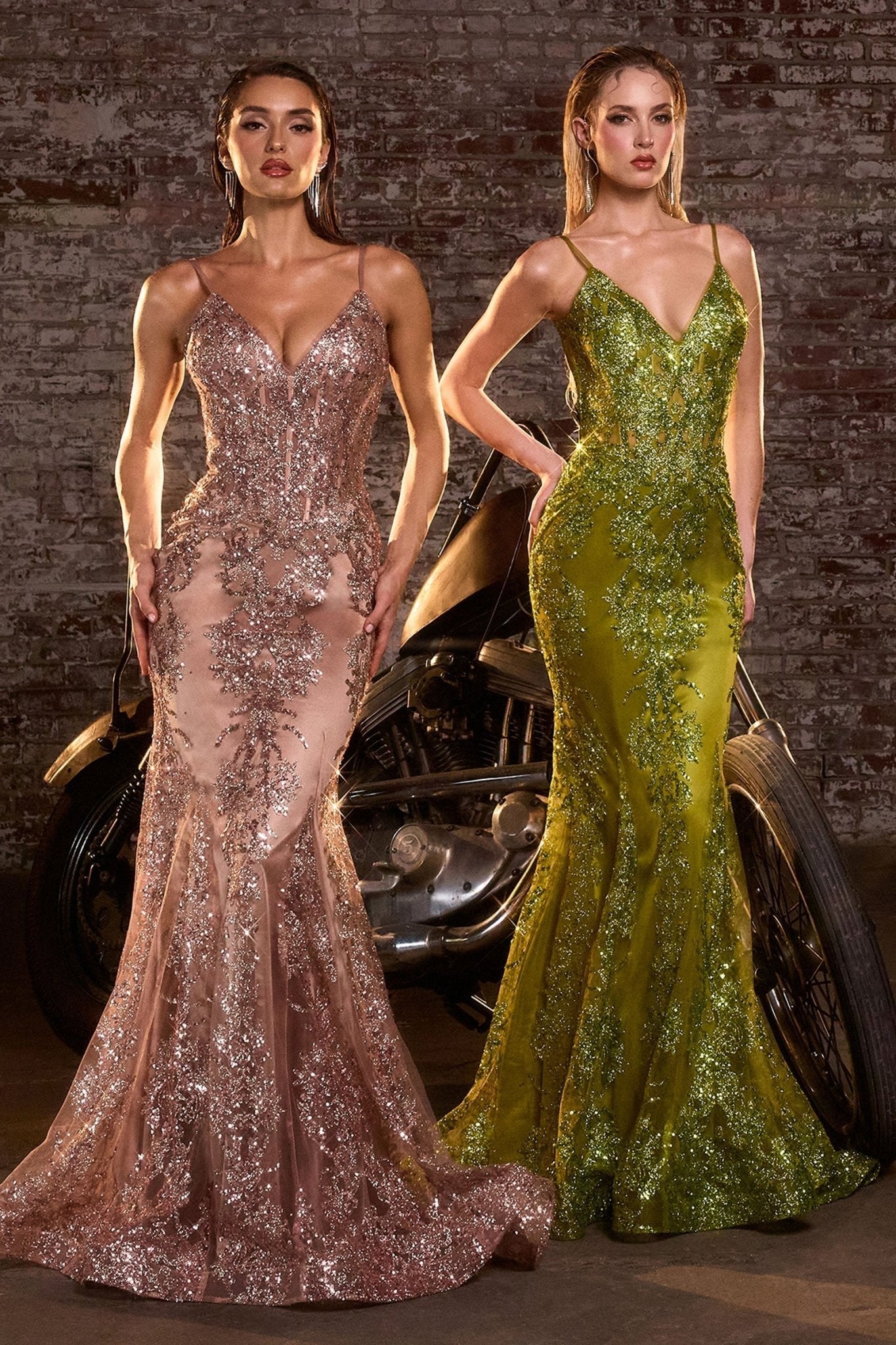 Vestido Sirena Lentejuelas con Cola — Mons Boutique Concepción